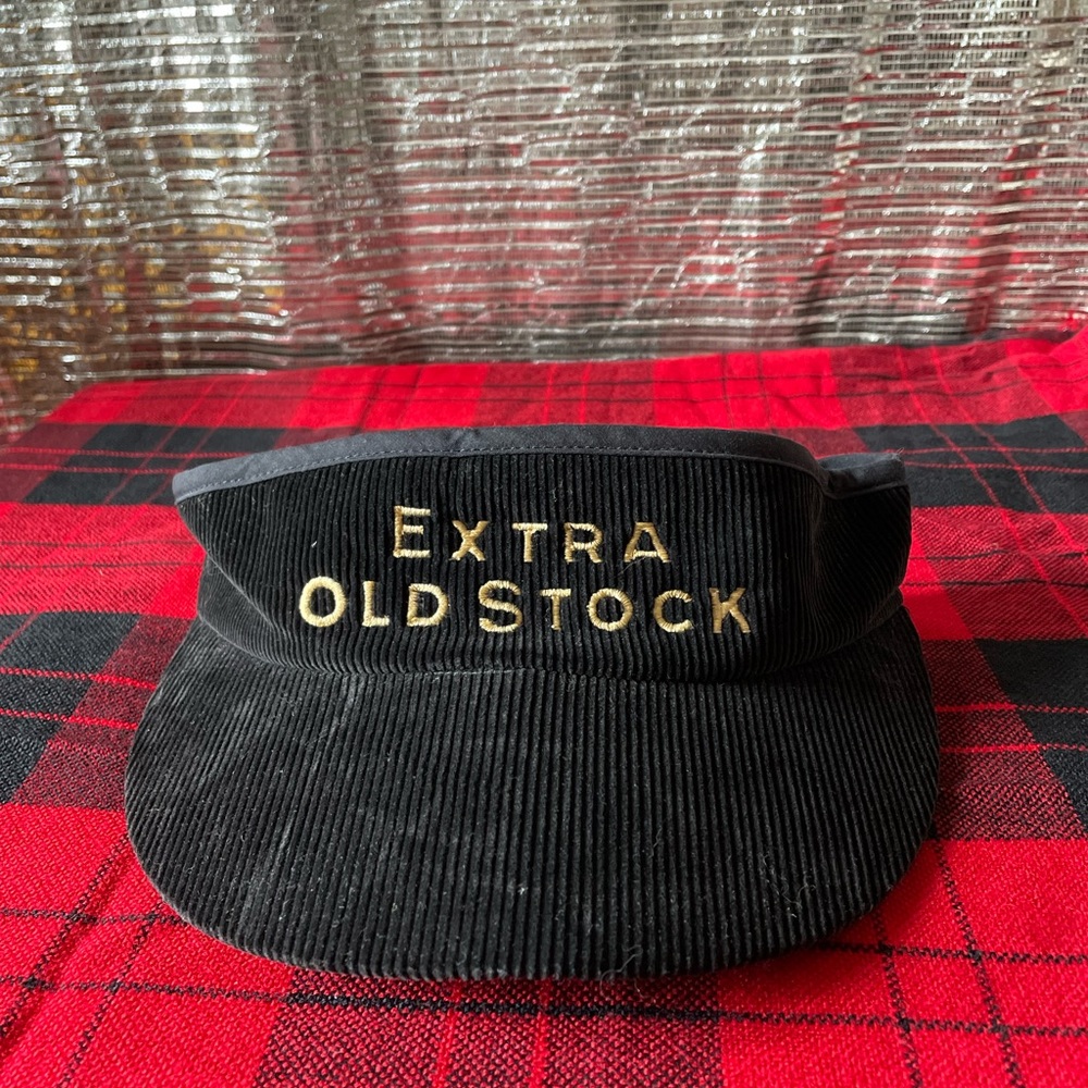 80s corduroy Beer visor